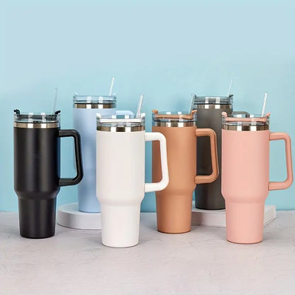 40oz Stainless Steel Insulated Travel Mug with Handle