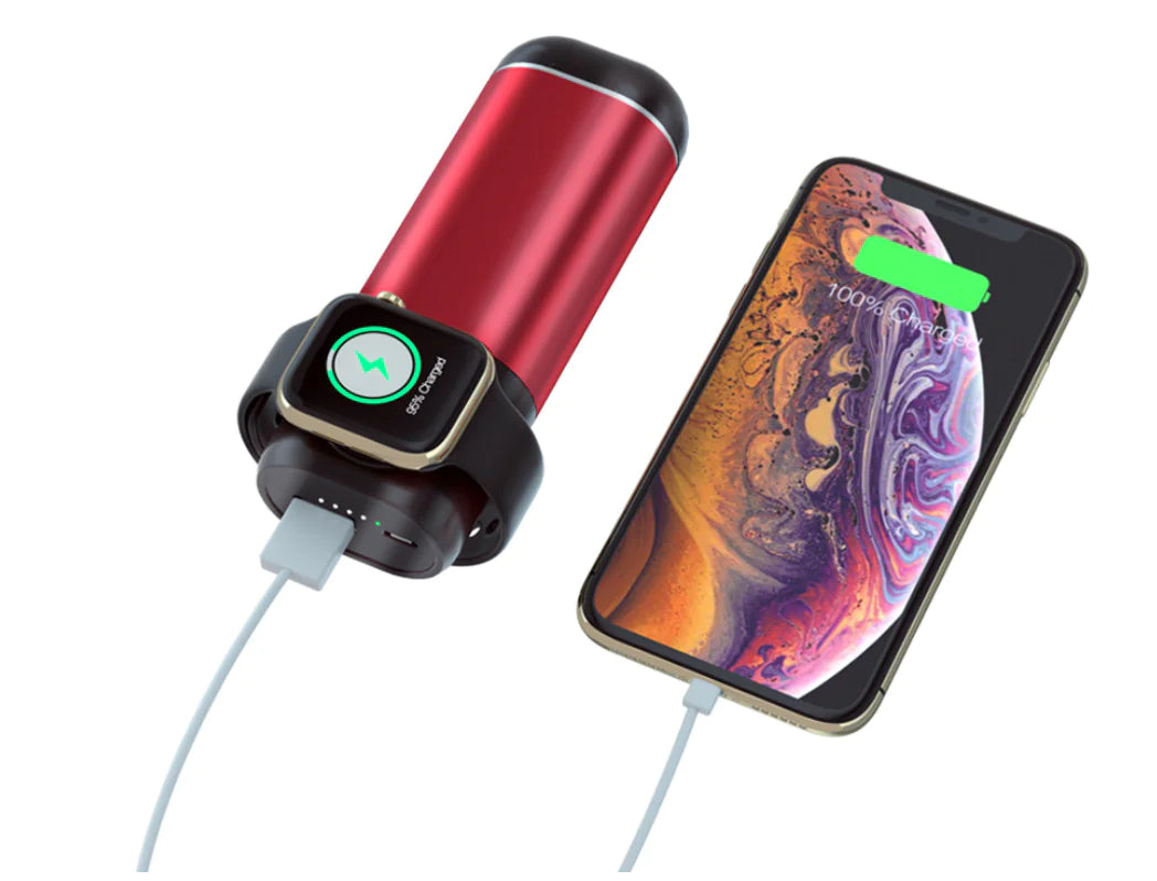 Wireless Charger, Power Bank, 3-in-1 Charging Station